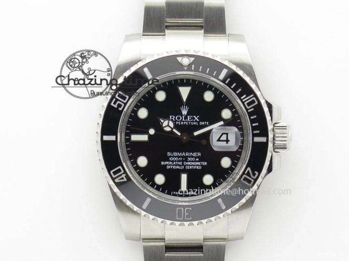 1229 Submariner 116610 LN Black Ceramic 316L Steel Noob 1:1 Best Edition V10. Stretchable 2865